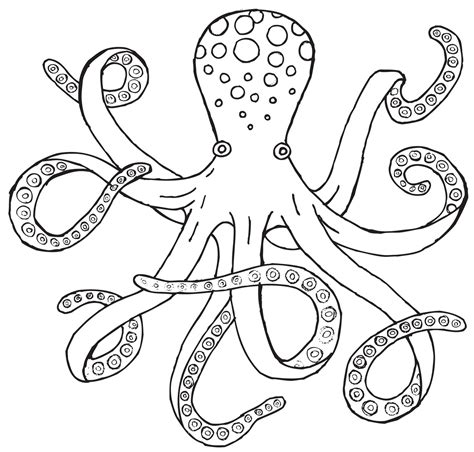 octopus clipart black and white|octopus black and white image.